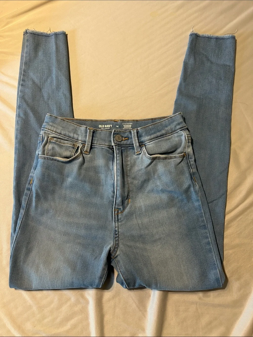 Old Navy Light Blue High-Rise Rockstar Jeggings girls 14